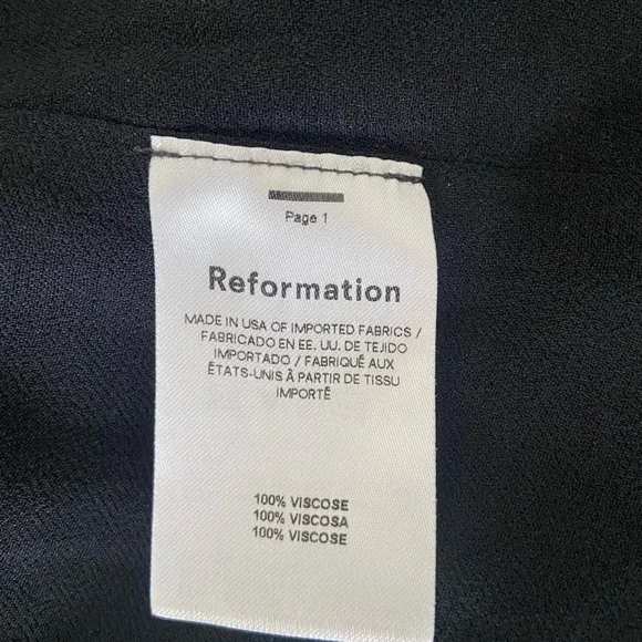 Reformation Black Woodson Dress with Lace Details - Picture 4 of 5